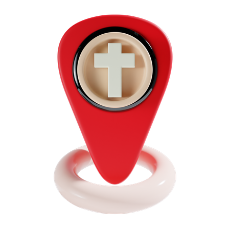 Localização da igreja  3D Icon