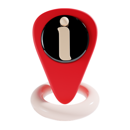 Localização da informação  3D Icon