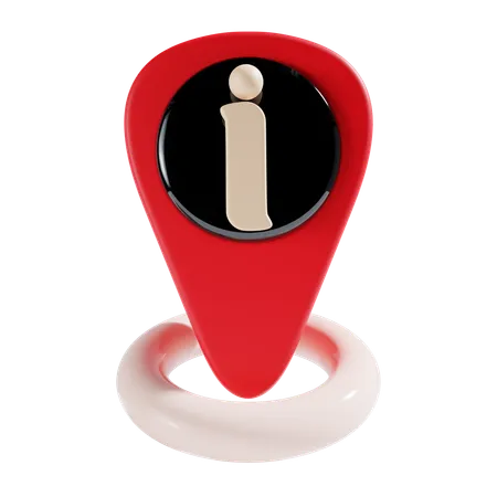 Localização da informação  3D Icon