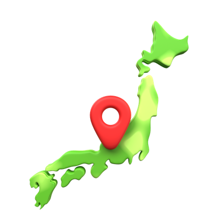 Localização Japonesa  3D Icon