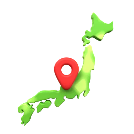 Localização Japonesa  3D Icon