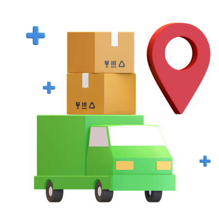 Localização logística  3D Icon