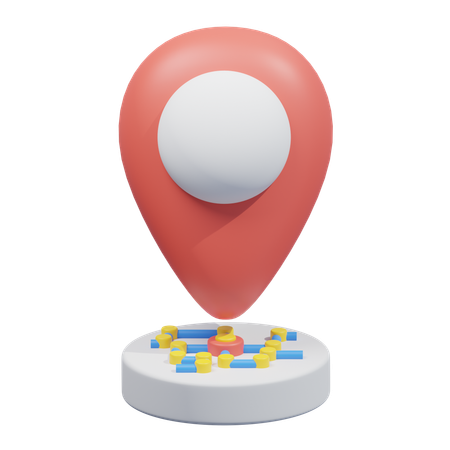 Localização do mapa  3D Icon