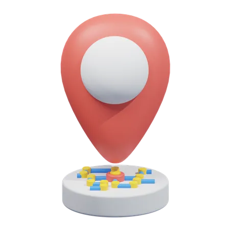 Localização do mapa  3D Icon