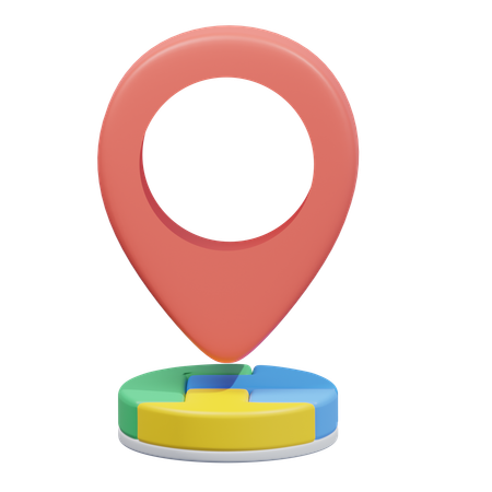 Localização do mapa  3D Icon