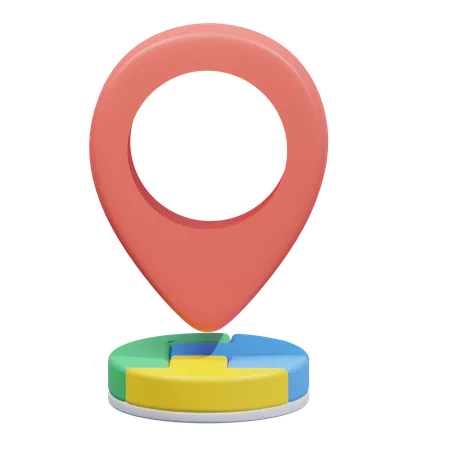 Localização do mapa  3D Icon