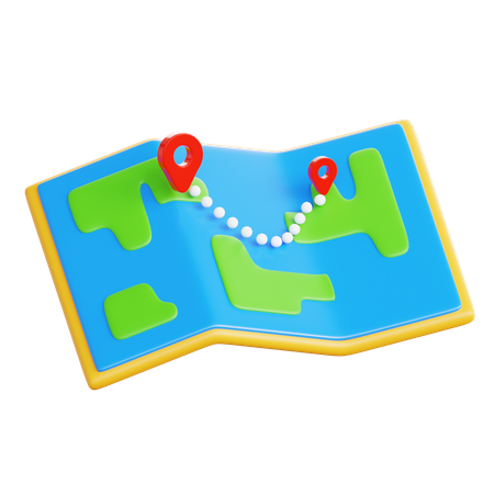 Localização do mapa  3D Icon