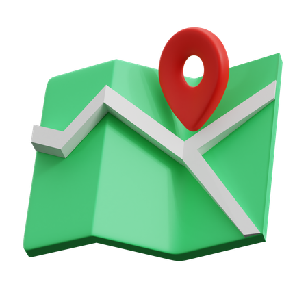 Localização do mapa  3D Icon