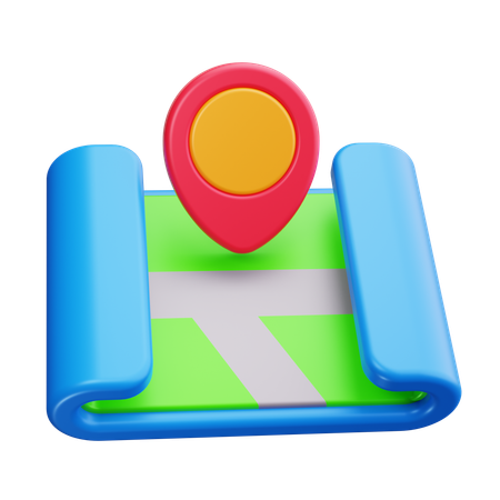 Mapa de localização  3D Icon