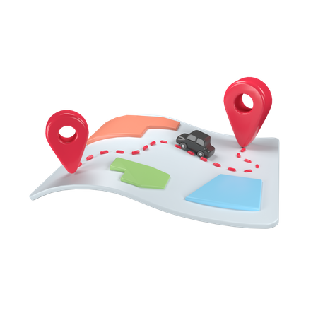 Localização do mapa  3D Icon