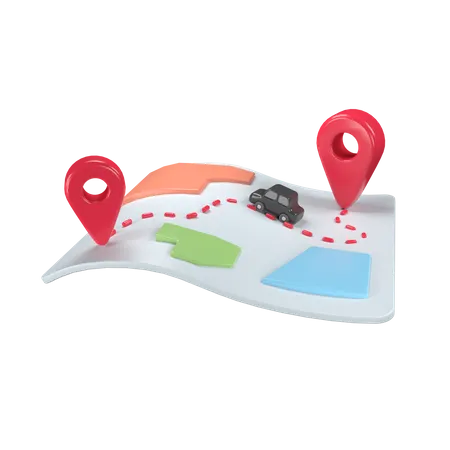 Localização do mapa  3D Icon