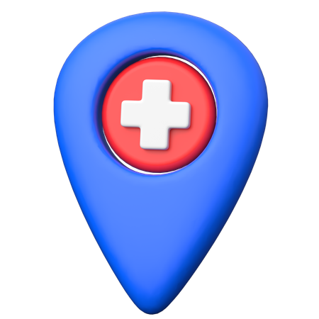 Localização médica  3D Icon