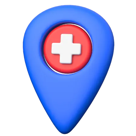 Localização médica  3D Icon