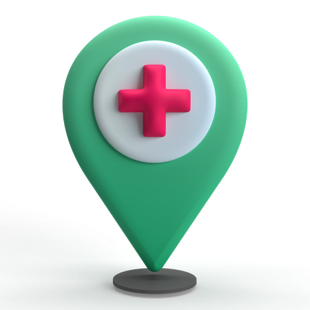 Localização médica  3D Icon