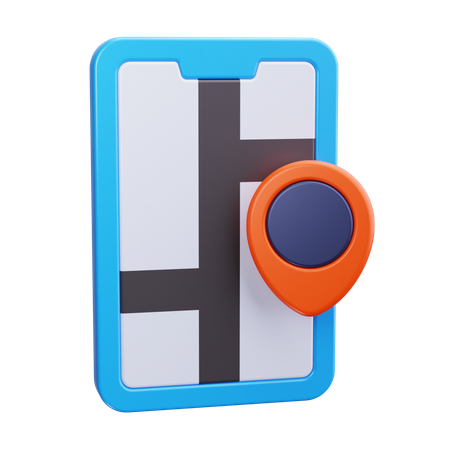 Localização móvel  3D Icon