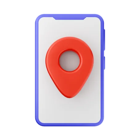 Localização móvel  3D Icon