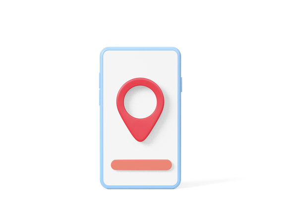 Localização móvel  3D Icon