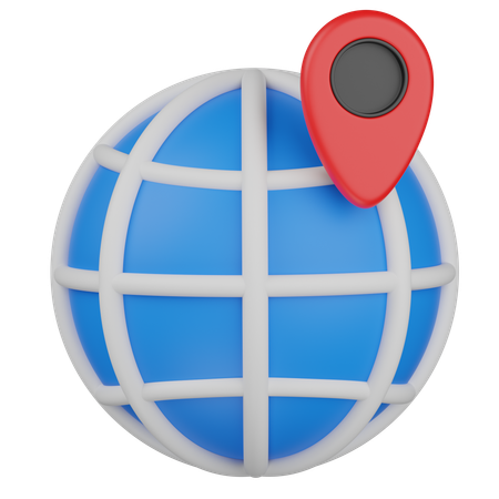 Localização mundial  3D Icon