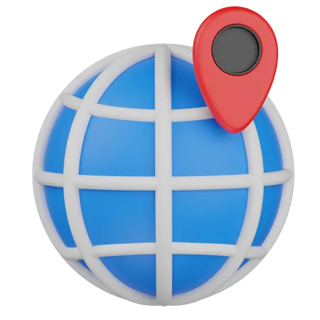 Localização mundial  3D Icon