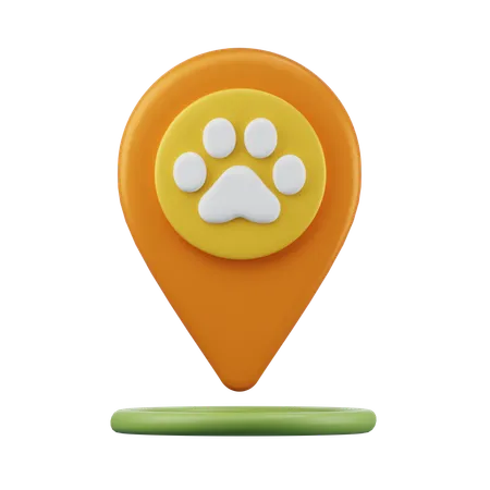 Localização da loja de animais  3D Icon