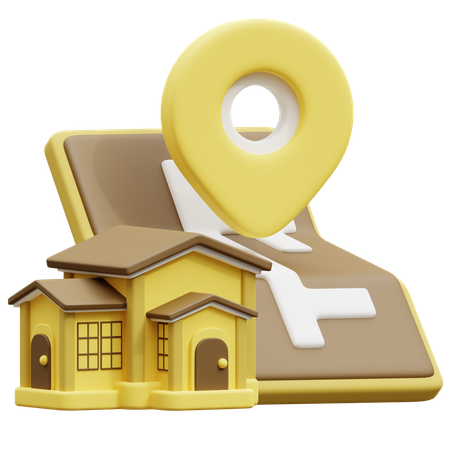 Localização da propriedade  3D Icon