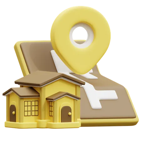 Localização da propriedade  3D Icon