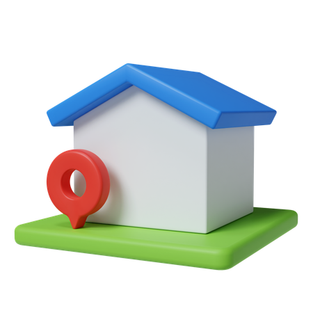 Localização residencial  3D Icon
