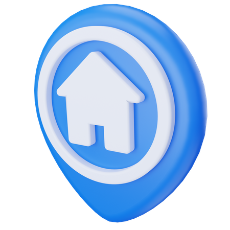 Localização residencial  3D Icon
