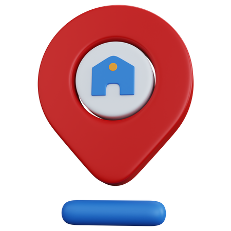 Localização residencial  3D Icon