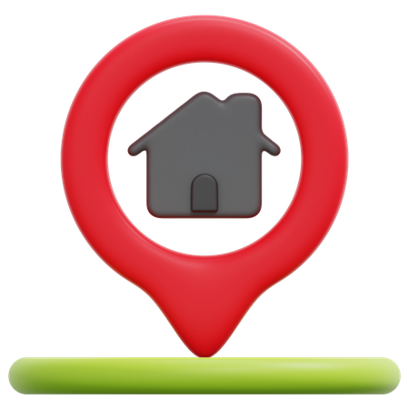 Localização residencial  3D Icon