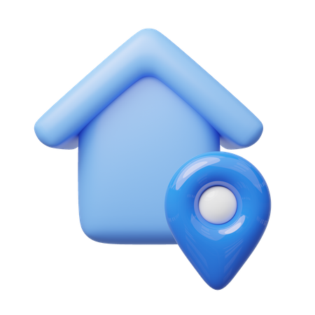 Localização residencial  3D Icon