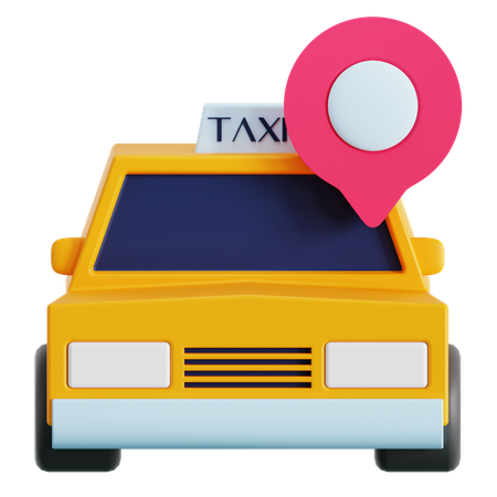 Localização do táxi  3D Icon