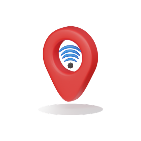 Localização wi-fi grátis  3D Icon