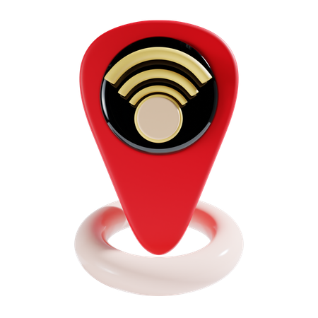 Localização wi-fi  3D Icon