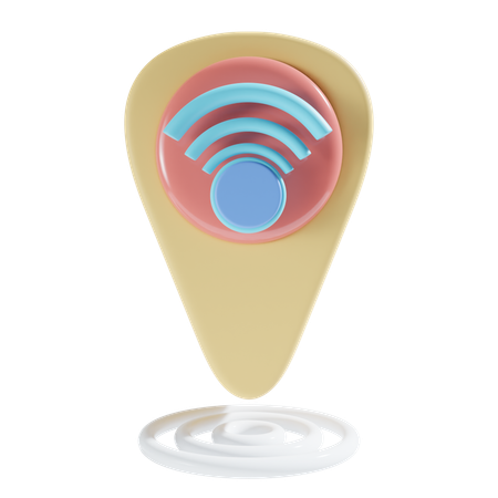 Localização wi-fi  3D Icon