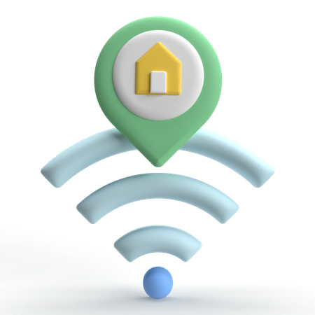 Localização wi-fi  3D Icon