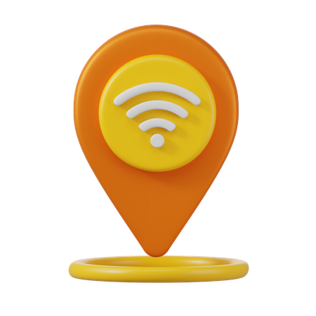 Localização wi-fi  3D Icon