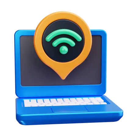 Localização wi-fi  3D Icon