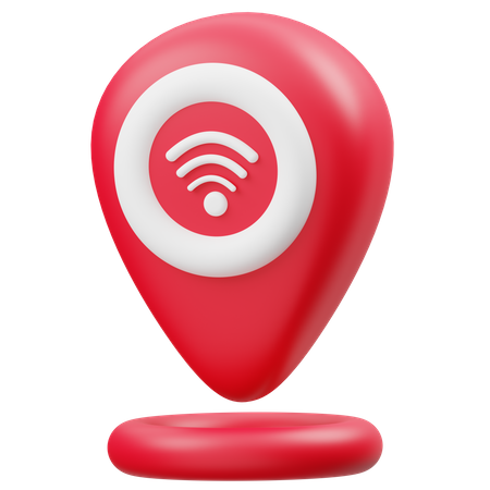 Localização wi-fi  3D Icon