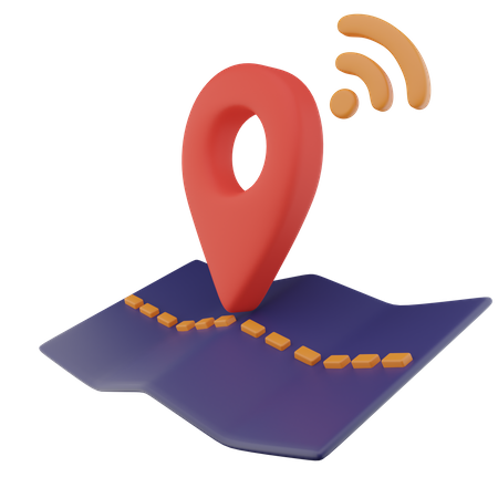 Localização wi-fi  3D Icon