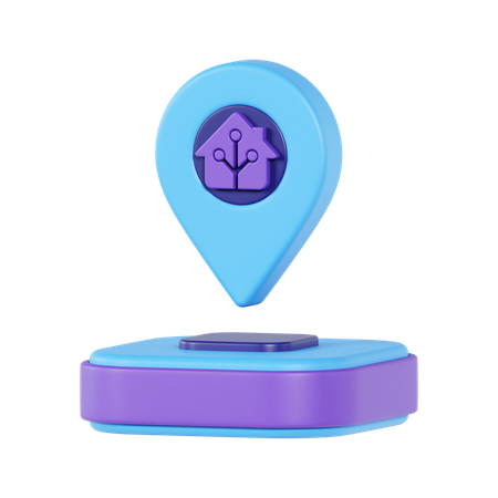 Localización de la casa  3D Icon