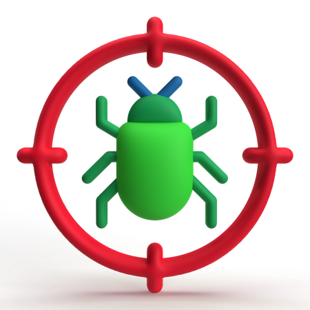 Localizador de bugs  3D Icon