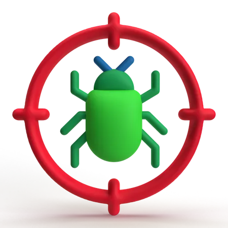 Localizador de bugs  3D Icon
