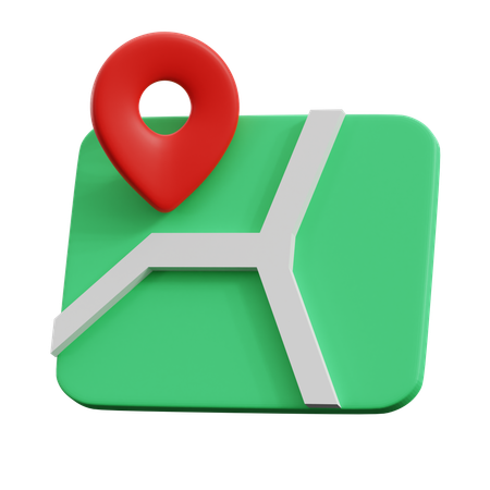 Localizador de mapa  3D Icon