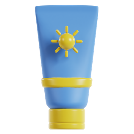 Protetor solar  3D Icon