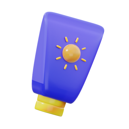 Protetor solar  3D Icon
