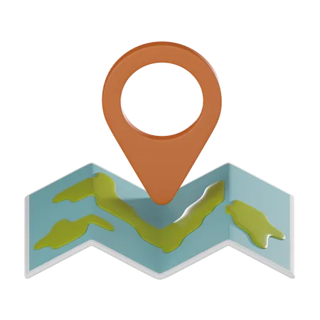 Map Pin Icon Symbolizing Travel Navigation And Discovery Perfect For Illustrating Routes Destinations And Wanderlust Adventures 3 D Render Illustration 3D Icon