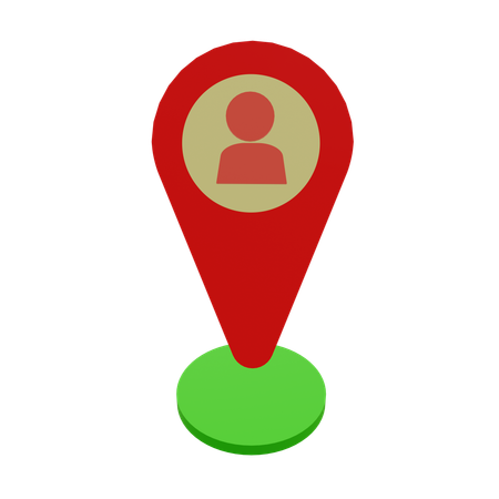 Location Account  3D Icon
