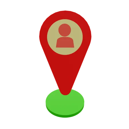 Location Account  3D Icon