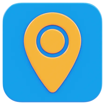 Location App  3D Icon